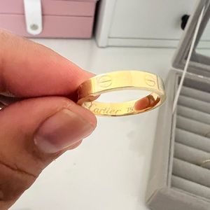 18k real gold cartier inspi..red ring size 8 brand new